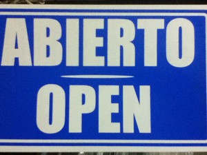 Abierto/Cerrado.