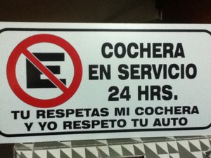 Cochera en Servicio 24 hrs.