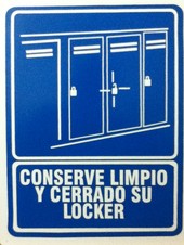 Conserve Limpio y Cerrado su Locker.