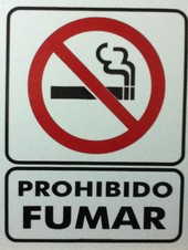 Prohibido Fumar.