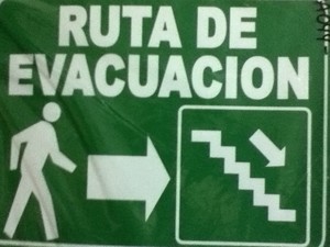 Ruta de Evacuación Escaleras.
