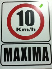 10km/h Maximo.